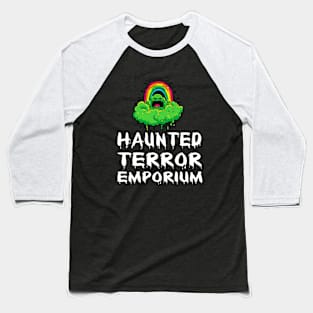 Halloween Zombie Cloud Rainbow Haunted Terror Emporium Apparel Baseball T-Shirt